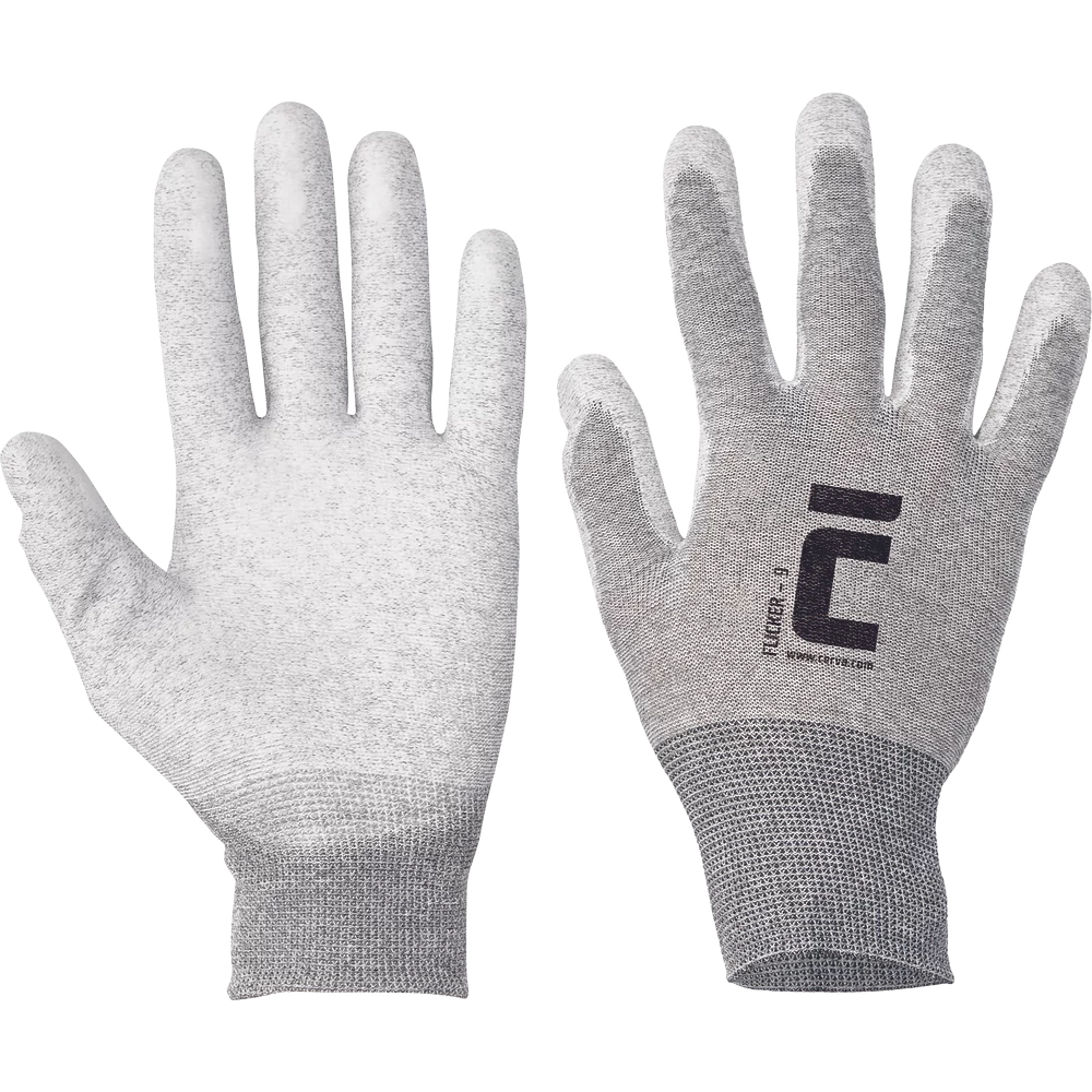  FLICKER kötött nylon, tenyér PU, antiszt 10